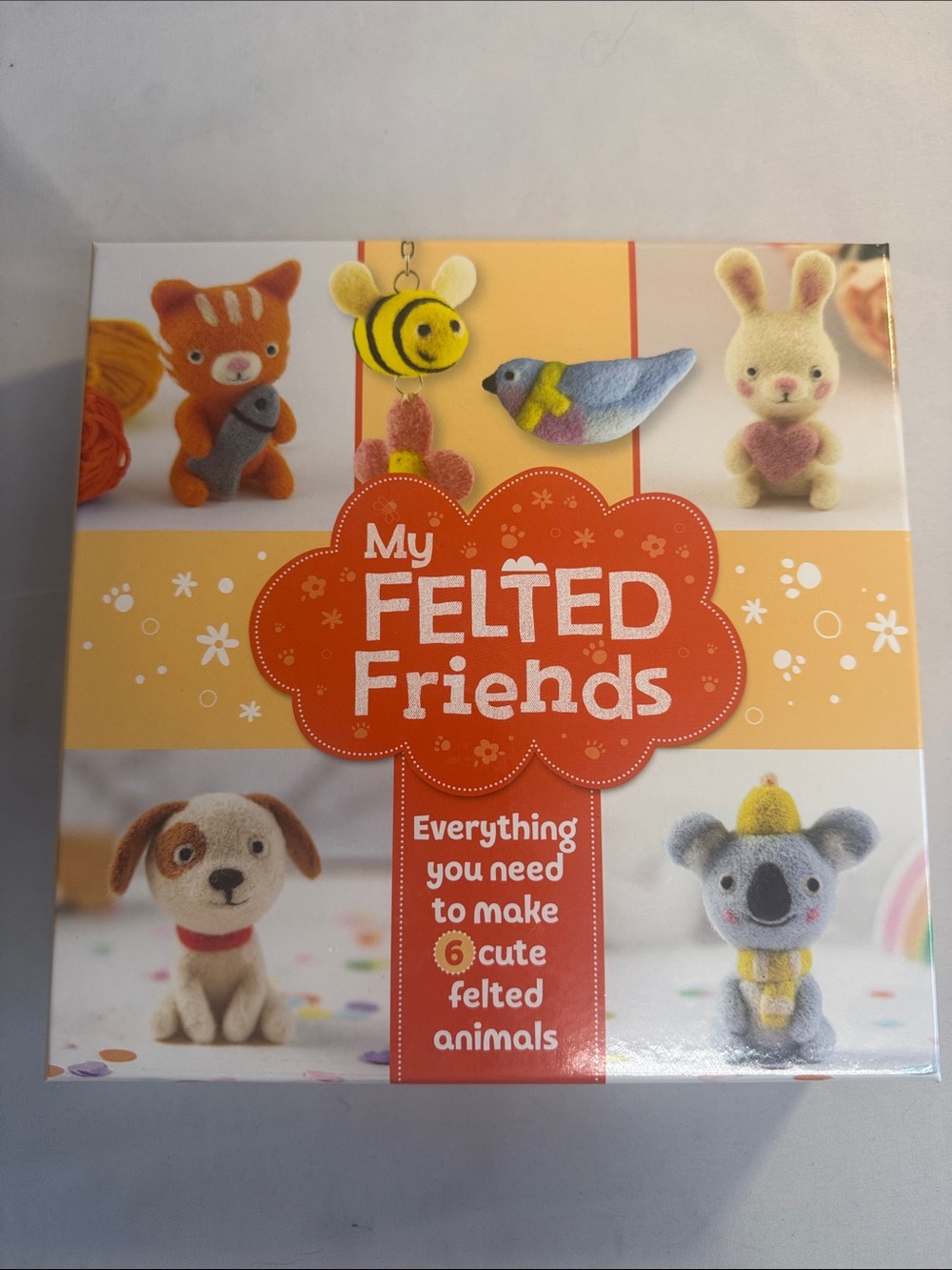 NEW felting Craft Kit – Yellow & Orange